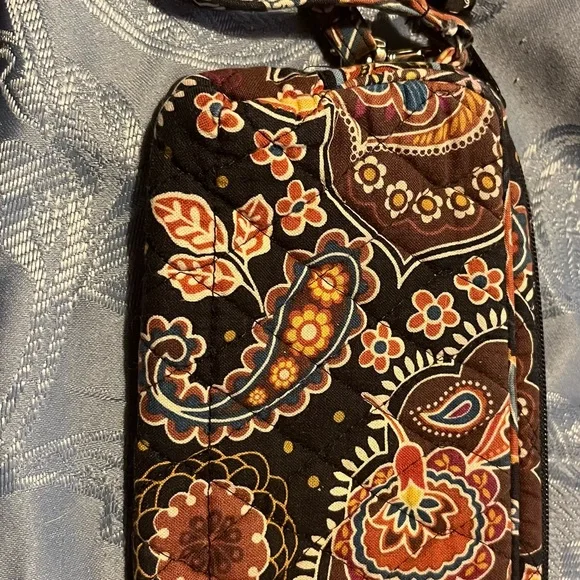 Vera Bradley Blue and Black Quilted Bag - Picture 2 of 4